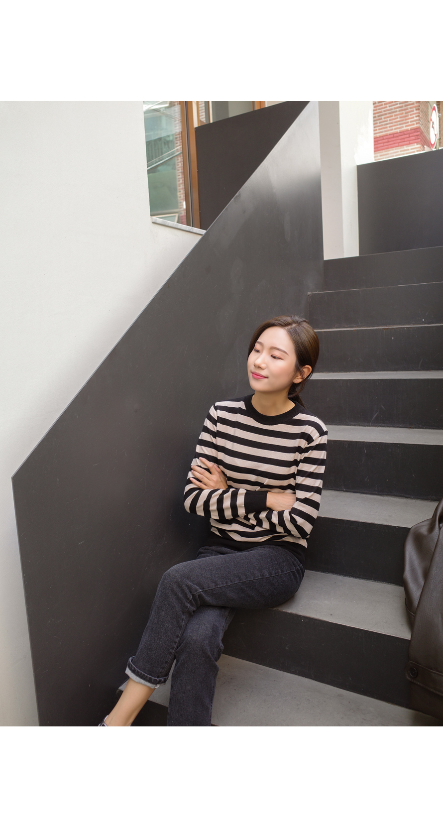 [루팡 일자청바지_S,M,L-블랙 진청 데님일자바지-블랙L만가능~] 스타일티바