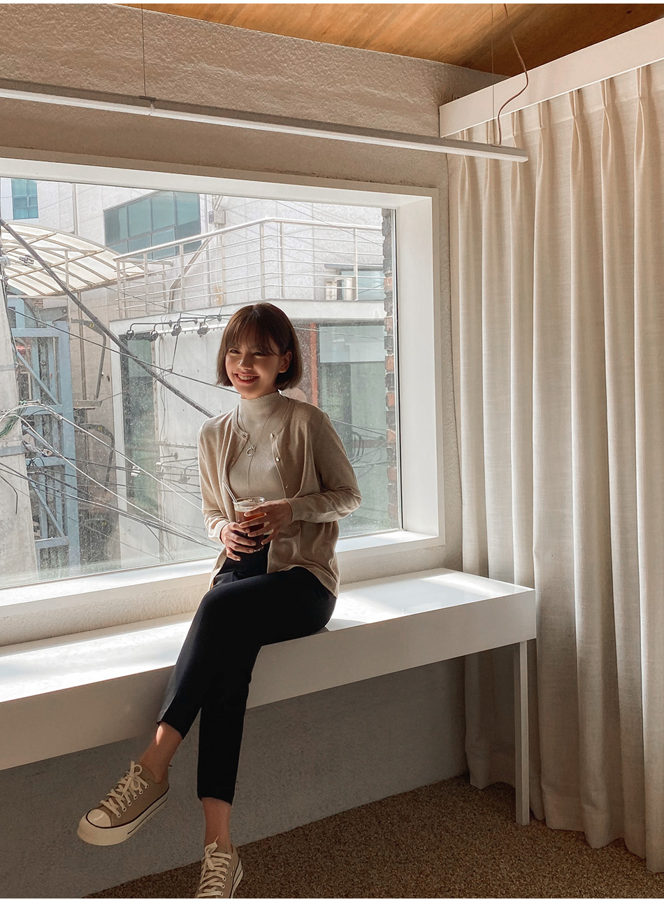 금장단추 비스코스니트가디건-14color, [기획] [베스트재입고]-고급스러운 가을컬러 추가-고급스러운 비스코스 니트가디건 상세 이미지 8