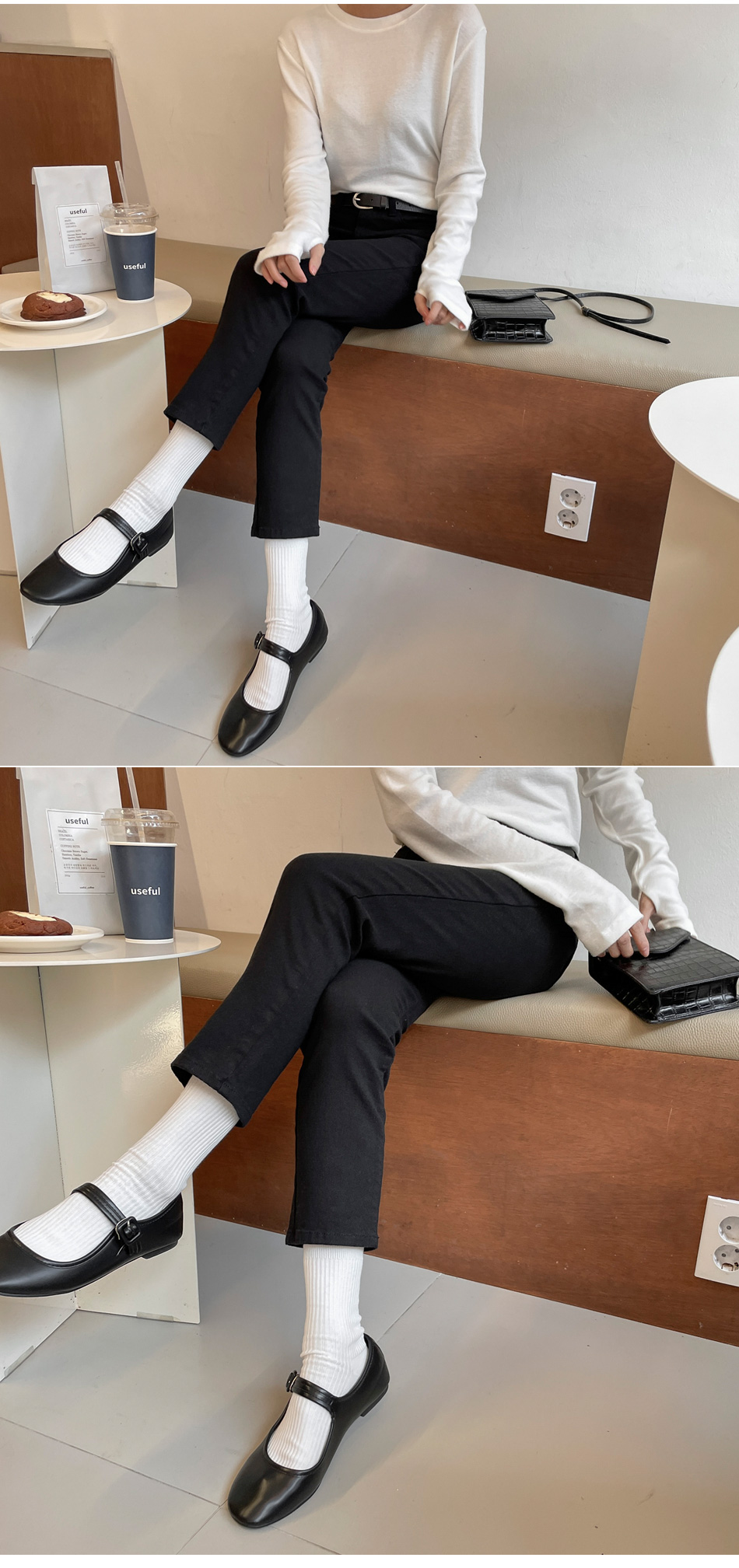코펜스판 밴딩 일자바지_S,M,L,XL-3color, 매일입는 데일리팬츠-허리밴딩+쫀득스판=꿀조합-#데일리팬츠 #교복팬츠 상세 이미지 56