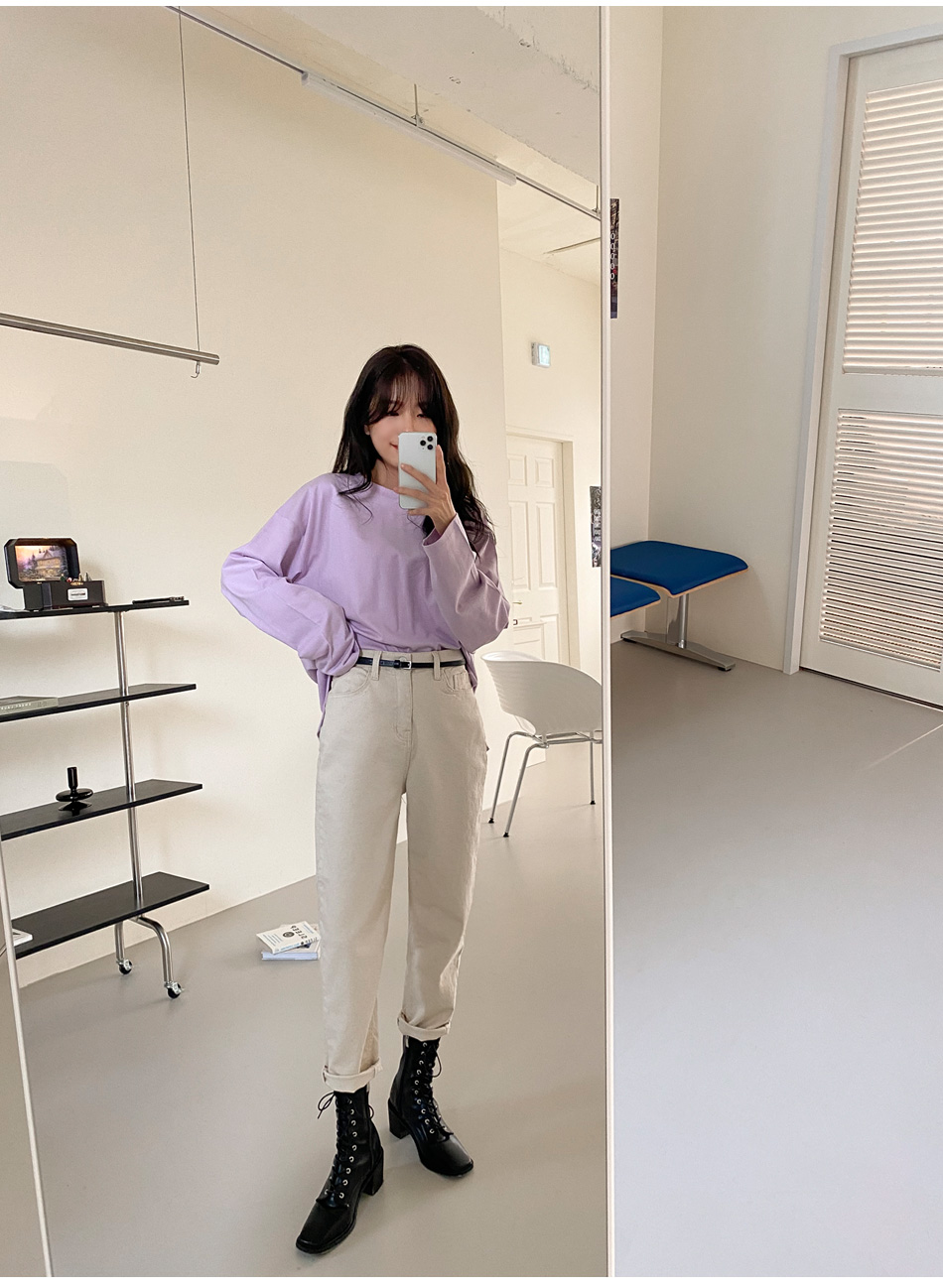 코펜스판 밴딩 일자바지_S,M,L,XL-3color, 매일입는 데일리팬츠-허리밴딩+쫀득스판=꿀조합-#데일리팬츠 #교복팬츠 상세 이미지 14