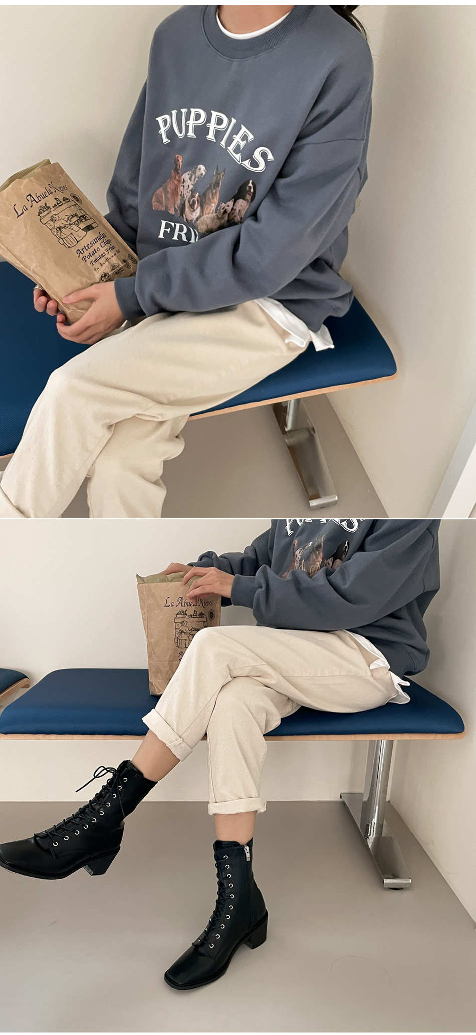 코펜스판 밴딩 일자바지_S,M,L,XL-3color, 매일입는 데일리팬츠-허리밴딩+쫀득스판=꿀조합-#데일리팬츠 #교복팬츠 상세 이미지 28