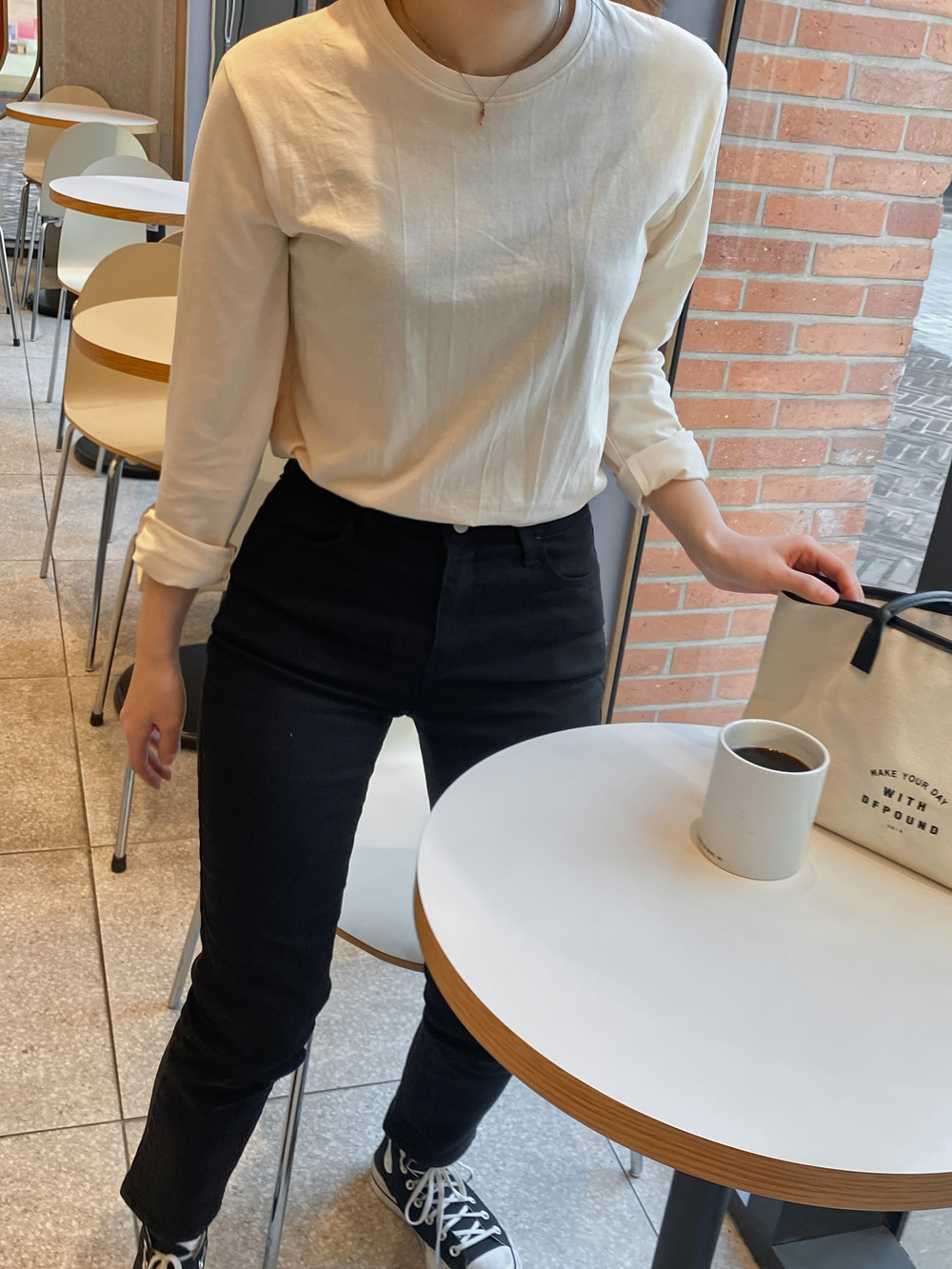 텐션업 오가닉밴딩 일자팬츠_S,M,L,XL-2color, 매시즌 베스트셀러-오가닉, 히든락 시크릿밴딩-일자핏과 스키니사이, 이쁜 핏! 상세 이미지 14