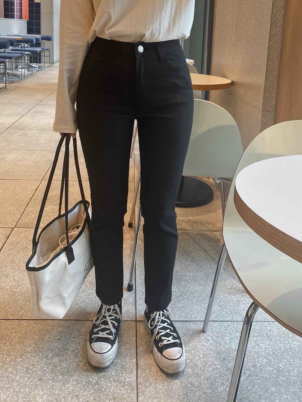 텐션업 오가닉밴딩 일자팬츠_S,M,L,XL-2color, 매시즌 베스트셀러-오가닉, 히든락 시크릿밴딩-일자핏과 스키니사이, 이쁜 핏! 상세 이미지 10
