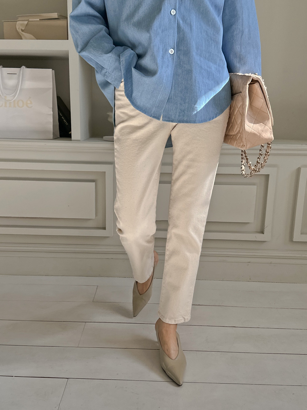 코펜스판 밴딩 일자바지_S,M,L,XL-3color, 매일입는 데일리팬츠-허리밴딩+쫀득스판=꿀조합-#데일리팬츠 #교복팬츠 상세 이미지 43
