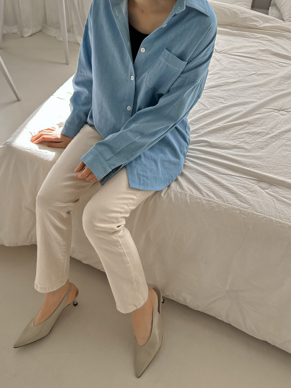 코펜스판 밴딩 일자바지_S,M,L,XL-3color, 매일입는 데일리팬츠-허리밴딩+쫀득스판=꿀조합-#데일리팬츠 #교복팬츠 상세 이미지 44