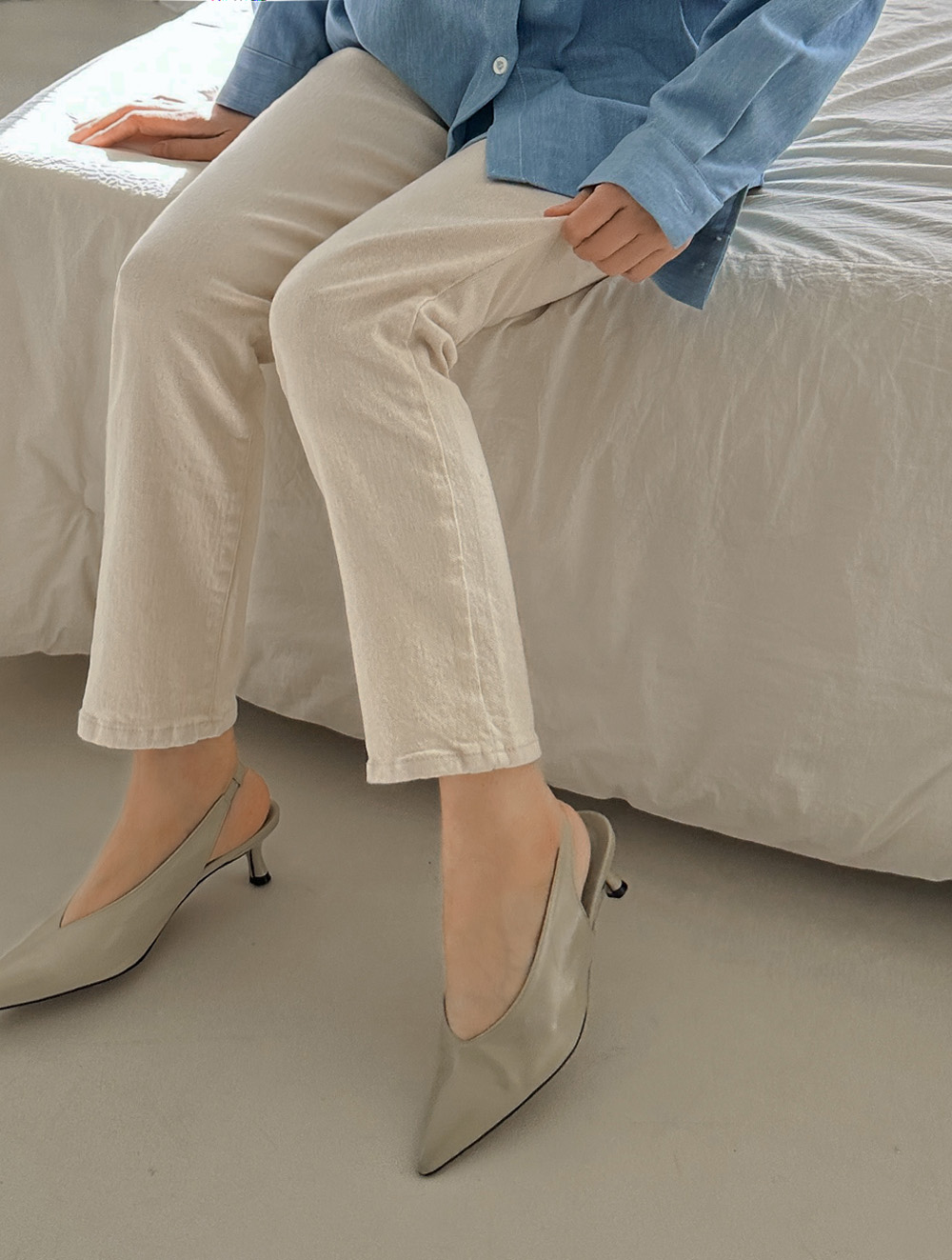 코펜스판 밴딩 일자바지_S,M,L,XL-3color, 매일입는 데일리팬츠-허리밴딩+쫀득스판=꿀조합-#데일리팬츠 #교복팬츠 상세 이미지 5