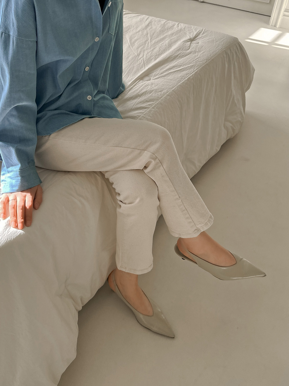 코펜스판 밴딩 일자바지_S,M,L,XL-3color, 매일입는 데일리팬츠-허리밴딩+쫀득스판=꿀조합-#데일리팬츠 #교복팬츠 상세 이미지 45