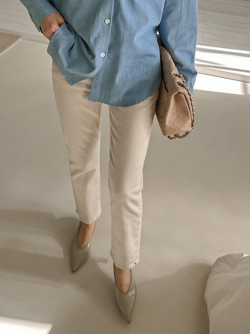 코펜스판 밴딩 일자바지_S,M,L,XL-3color, 매일입는 데일리팬츠-허리밴딩+쫀득스판=꿀조합-#데일리팬츠 #교복팬츠 상세 이미지 47