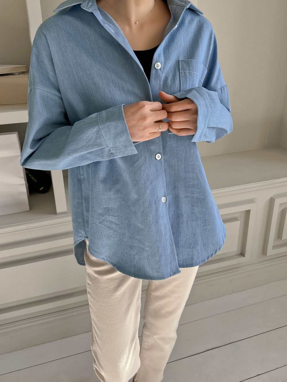 코펜스판 밴딩 일자바지_S,M,L,XL-3color, 매일입는 데일리팬츠-허리밴딩+쫀득스판=꿀조합-#데일리팬츠 #교복팬츠 상세 이미지 38